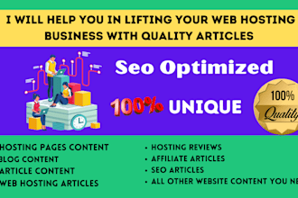 write best web hosting articles for your website