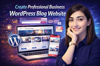 create professional business wordpress blog website