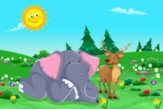 Top 10!  create awesome cute children story book illustration