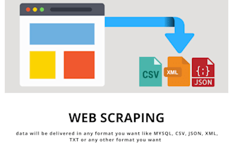 build web scraper, web crawler, data collection tool for you
