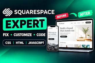 fix and customize your squarespace website
