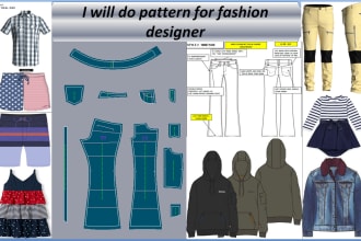 be pattern maker of sewing pattern making for your garments project