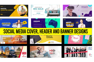 design a killer twitter header, fb, instagram cover or header