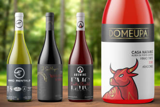 create personalized custom wine label design for your brand