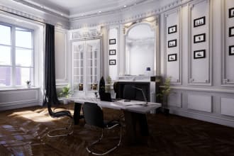 model and architecture rendering in unreal engine 5