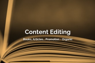 beta read, edit, proofread or rewrite your content