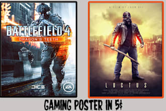 design an eye catching gaming flyer or poster for you