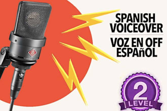 record a voiceover in spanish voz en off en español