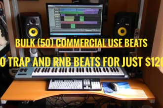 produce bulk synthwave tracks for streams and youtube commercial use