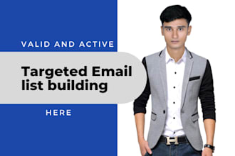 collect niche targeted active valid email list for affiliate and email marketing