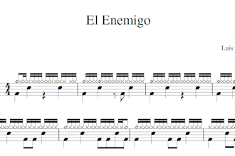 transcribe the drums of the song that you want