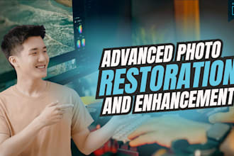 enhance, restore and upscale your old or blurry photos