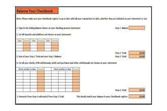 be happy to provide you with my copyrighted Balance Your Checkbook software application