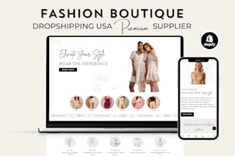 shopify store fashion boutique dropshipping USA supplier