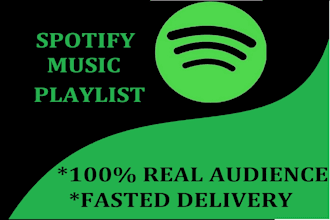 promote your spotify music and publish music playlist