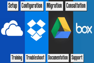 provide support for one drive, google drive, dropbox, box