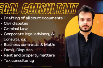 provide best legal advice and consultation as your lawyer