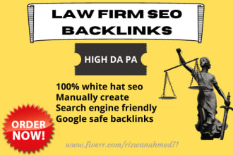 create law firm SEO backlinks for you