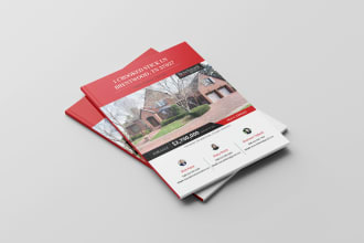 design real estate marketing or property sales, home listing commercial brochure