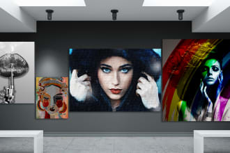 create amazing canvas wall art designs and mockups