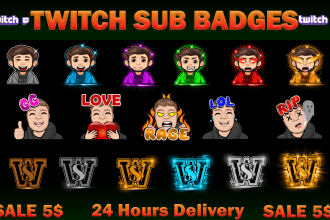 bit badges, cheer badges, twitch sub badges, subscriber badges