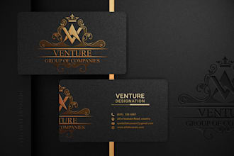 create professional digital unique business card design