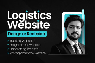 design logistics, trucking dispatch, moving company, freight and cargo website