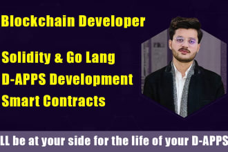 develop blockchain dapps and nft smart contract