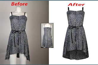 do professional ghost mannequin editing and product photo retouching