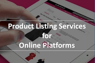 product listing on amazon ebay and well as dropshipping