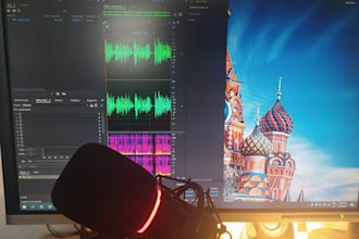 do russian voice over or narration