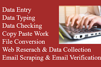 be your data entry operator