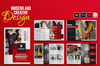 design digital product catalog, lookbook, or catalogue, company profile