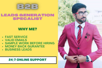 do b2b and linkedin lead generation specialist