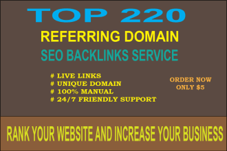 create referring domain backlinks for website ranking