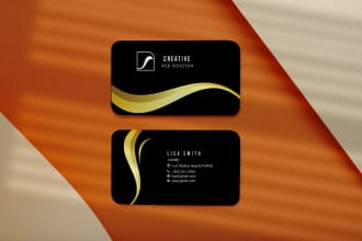 design modern and elegant business card
