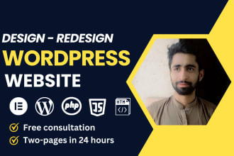 design, redesign, revamp or clone wordpress website