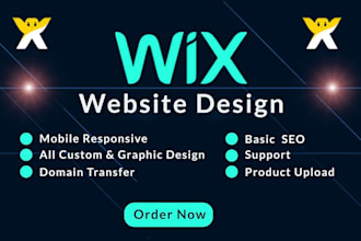 design redesign wix website landing page ecommerce site blog