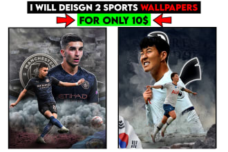 design digital creative sports wallpapers and graphics