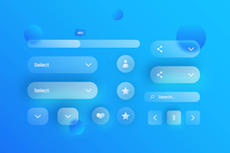 create a kit of unique icons for web and app