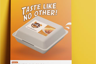 design restaurant food menu, flyer, posters and banners