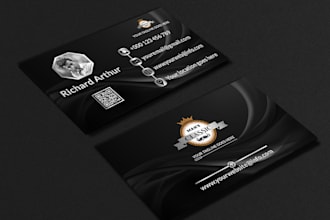 design modern, stylish and premium business card