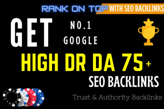 build high da dr authority dofollow seo backlinks for google ranking