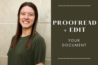 proofread and edit your writing, publications, documents