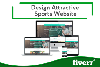 design a sport website for you