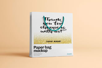 design a realistic product mockup to showcase your brand