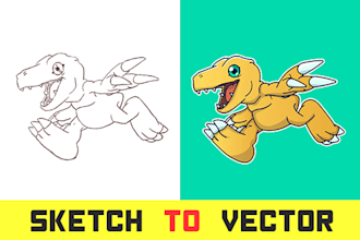 vectorize,convert image or sketch to vector