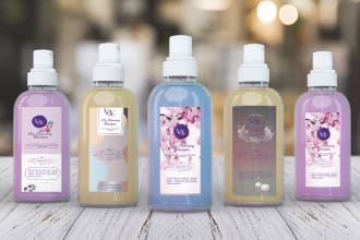 design skin care product label cosmetic packaging,design