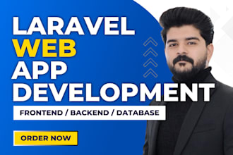 develop a custom laravel web app, CRM, admin panel, or dashboard
