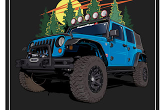 draw cartoon vector illustration of your car or any vehicle